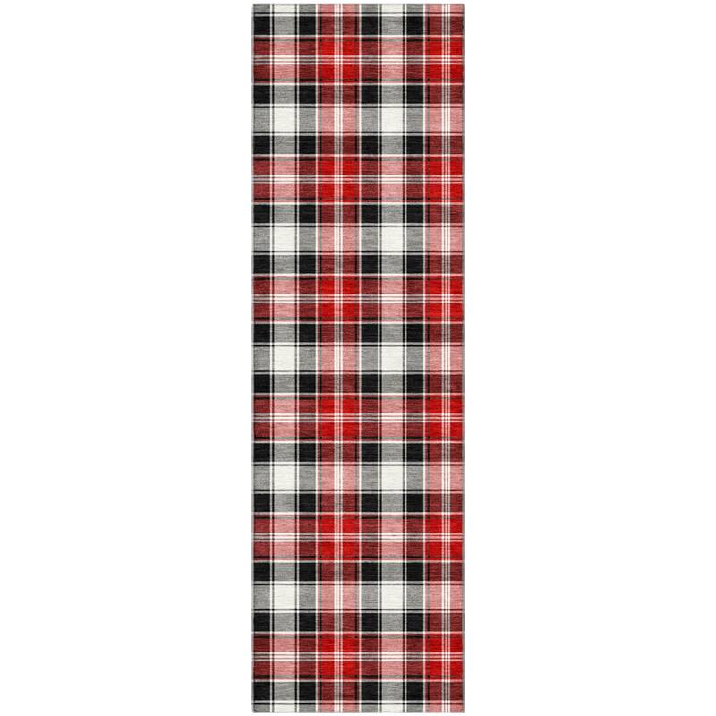 Premium Washable Super Soft Christmas Plaid Mayfield Rug