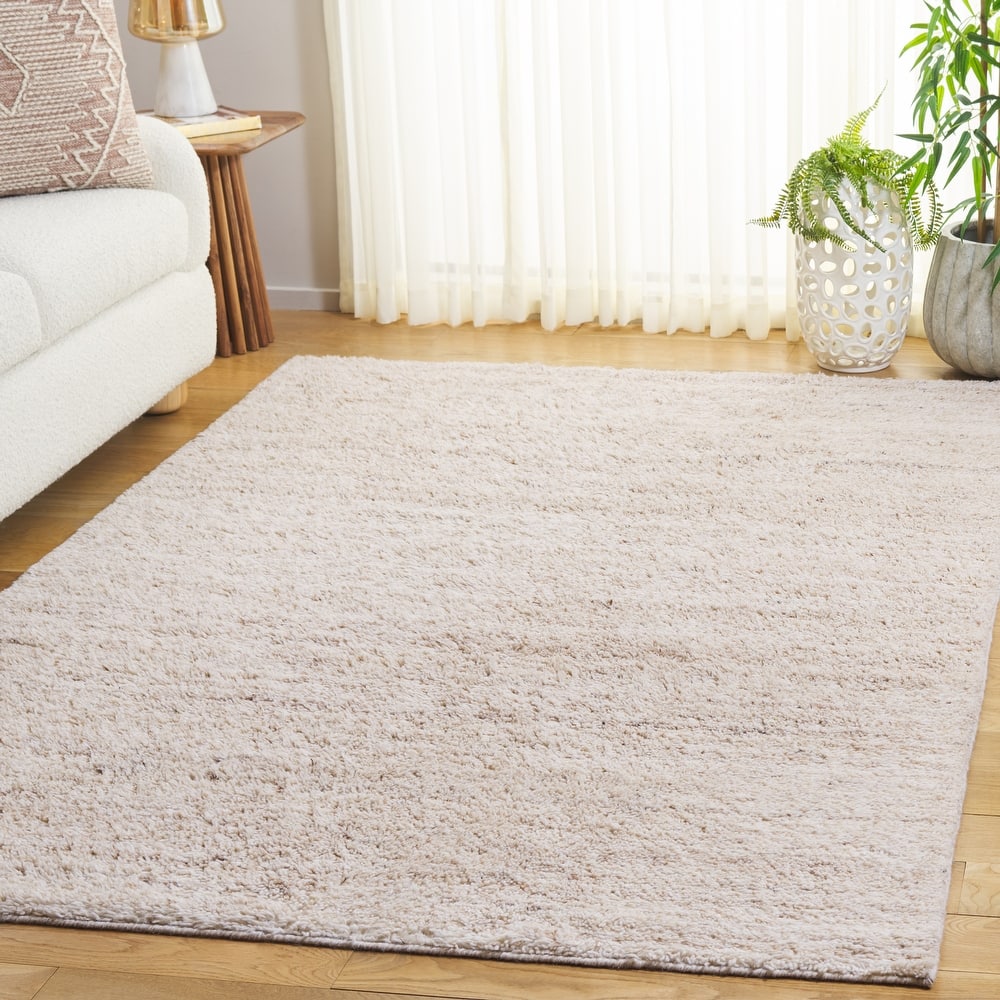 SAFAVIEH Handmade Casablanca Shag Ayoe Wool Rug