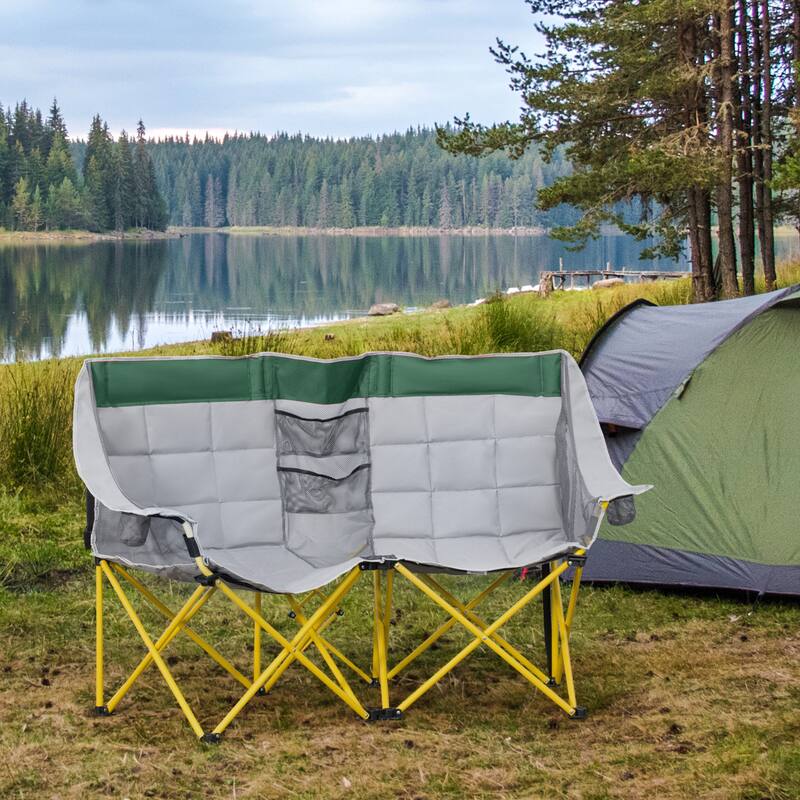 Outsunny Loveseat Style Camping Chair (Excluding the table)