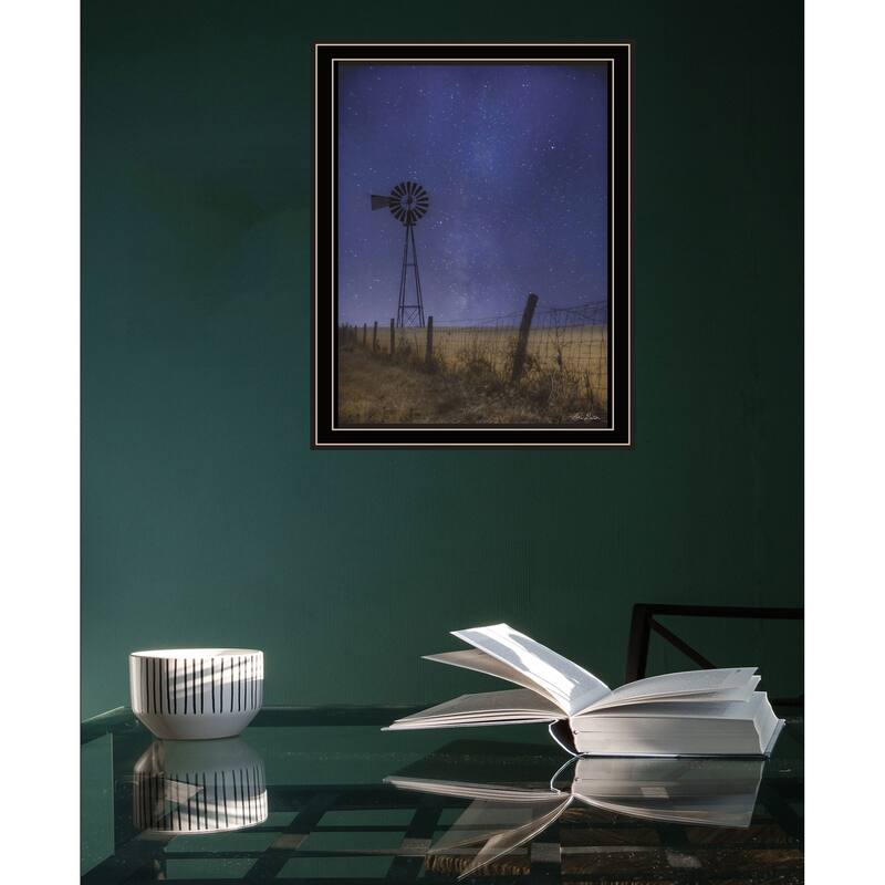 TrendyDecor4U "Starlit Night" Framed Print Wall Art