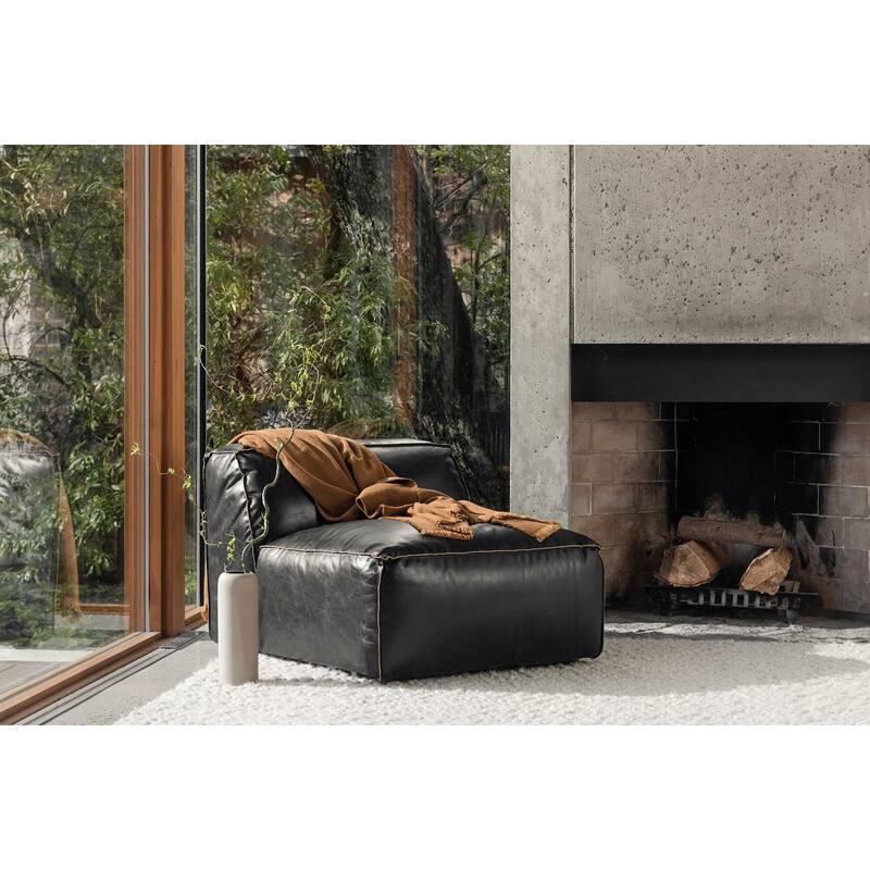 Aurelle Home Lita Modern Modular Sectional Piece - Slipper Chair