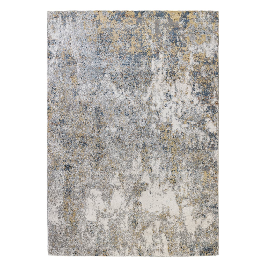 Peyi Power Loomed Abstract Area Rug By HomeRoots