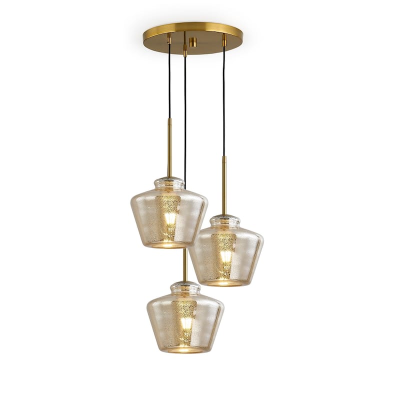 Cafe 3-Lights Designer Glass Pendant Lamp