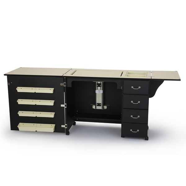 Arrow Norma Jean Model 353 Sewing Cabinet in Black - Bed Bath
