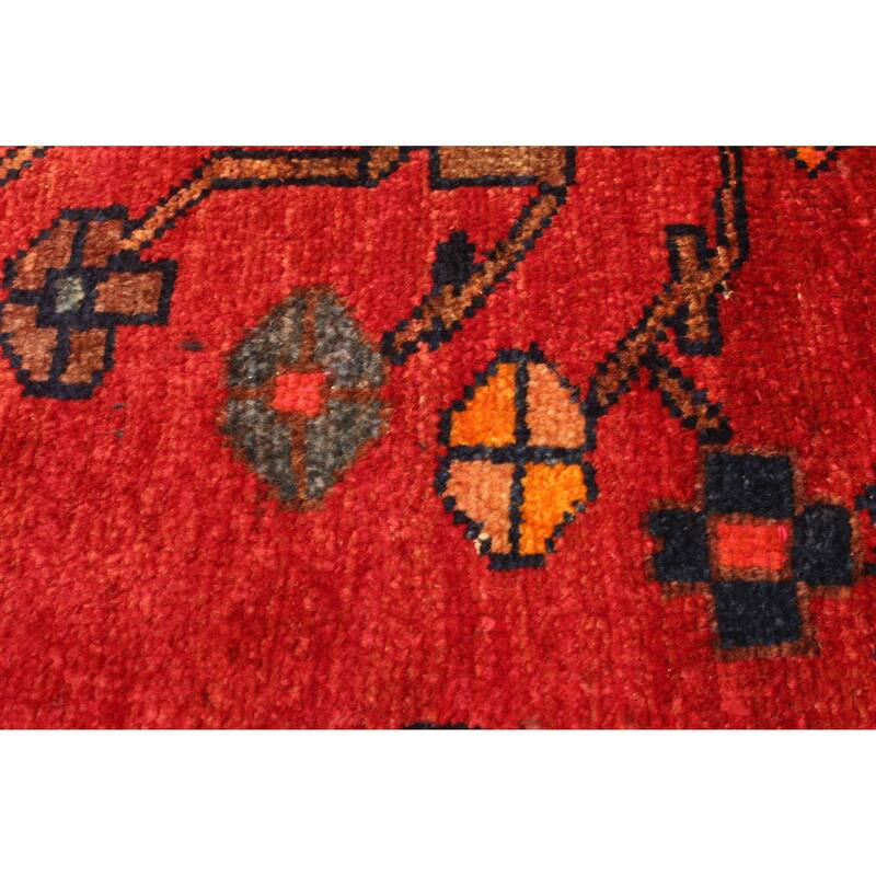 ECARPETGALLERY Hand-knotted Konya Anatolian Dark Red Wool Rug - 3'10 x 6'10