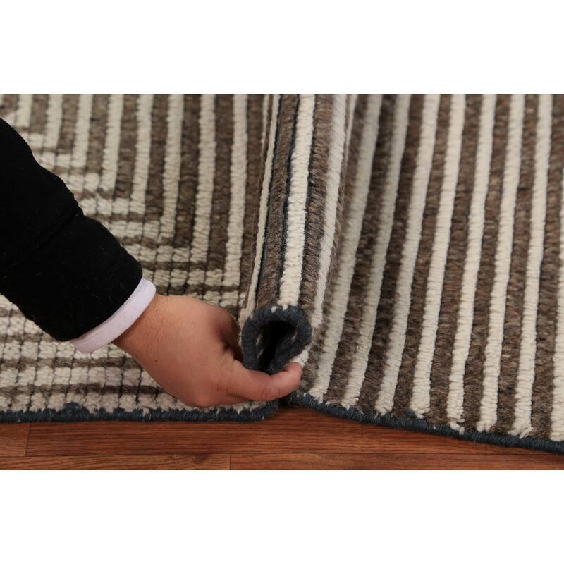 Moroccan Modern Foyer Rug Handmade Wool Carpet - 2'0"x 3'0"