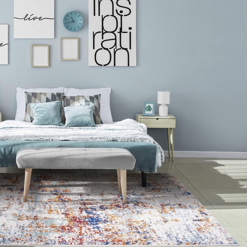 Luxe Weavers Beverly Collection Multicolor 8x10 Abstract Area Rug - 8' x 10'/Surplus