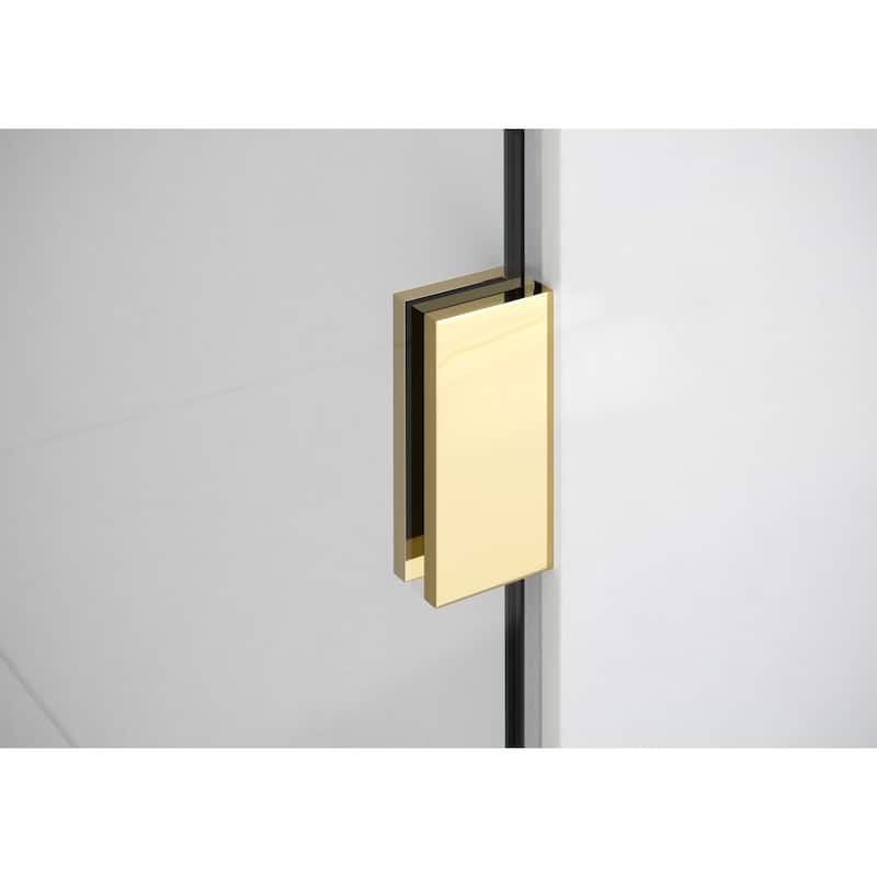 Glass Warehouse 78" x 60" Frameless Towel Bar Shower Door - Wall Hinge