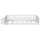 preview thumbnail 17 of 18, Sturdy Structure Twin size Floor Platform Bed with Built-in Book Storage Rack,Door,Kids and Baby