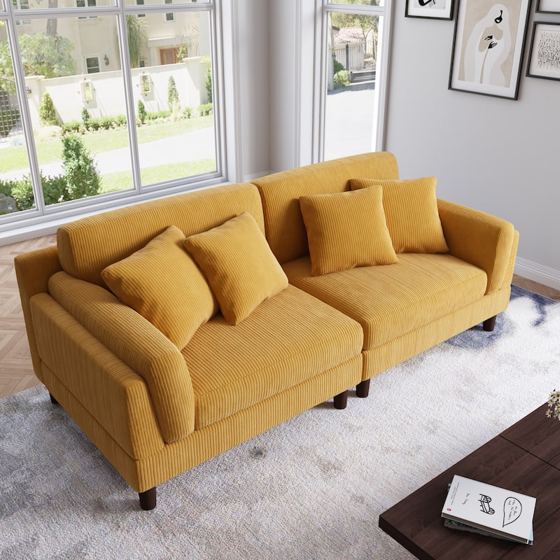 90 inch Deep Seat Sofa Comfy Couch for Living Room