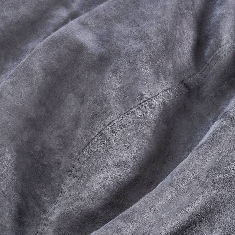 Comfortable Cylindrical Suede Bean Bag With Microfiber
