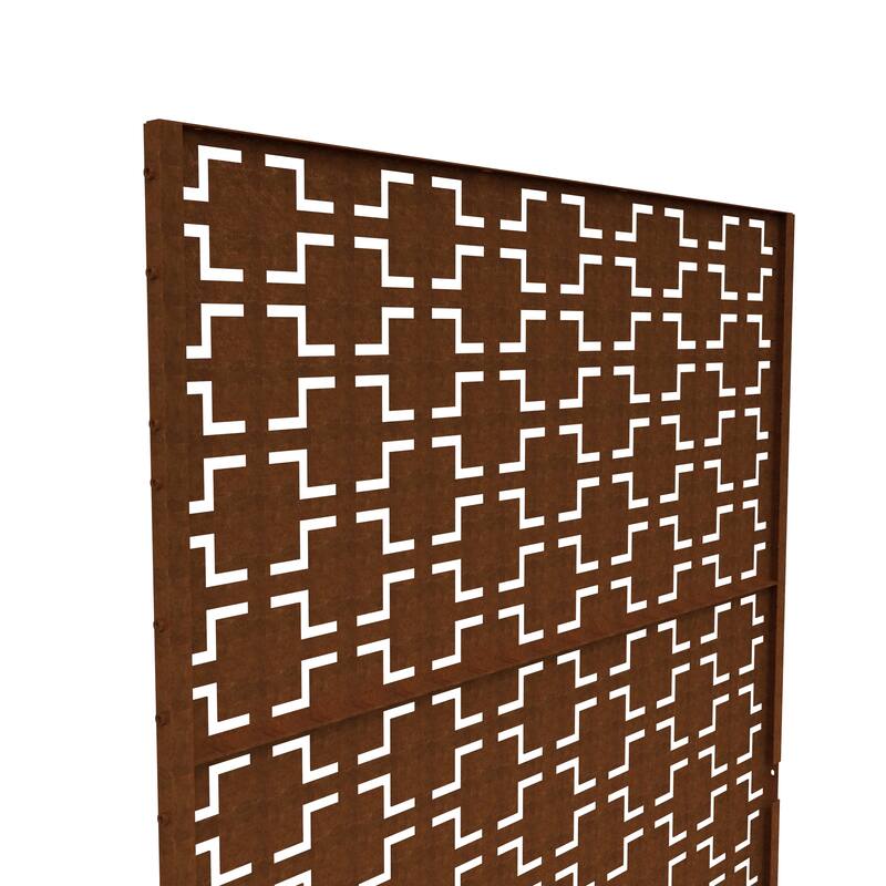 Outdoor Free Standing Metal Privacy Screen