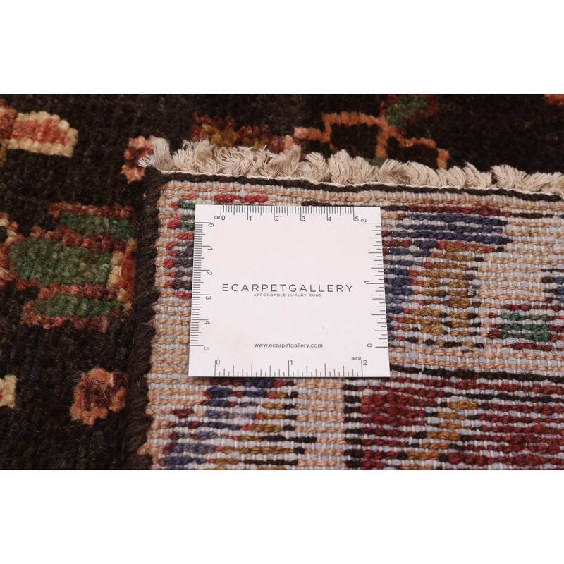 ECARPETGALLERY Hand-knotted Andelz Black Wool Rug - 3'7 x 10'6