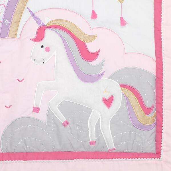 Shop Lambs Ivy Magic Unicorn Pink Purple Rainbow 3 Piece Baby