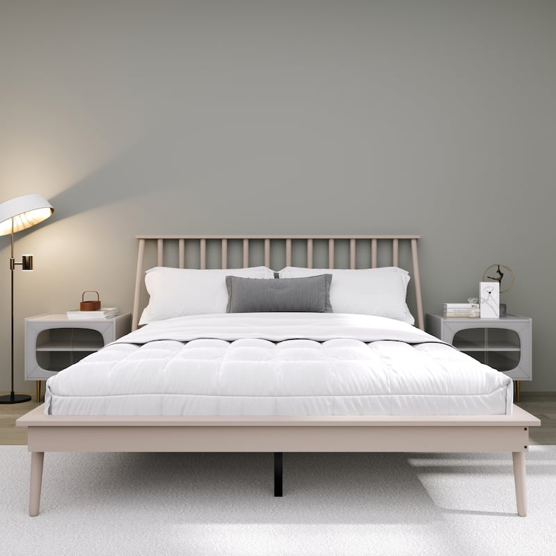CraftPorch Vintage Wooden Platform Bed