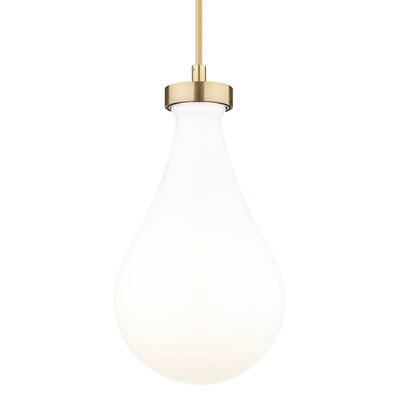 Innovations Lighting 451-1P-G451-7GWH Owego 7" Wide Mini Pendant with