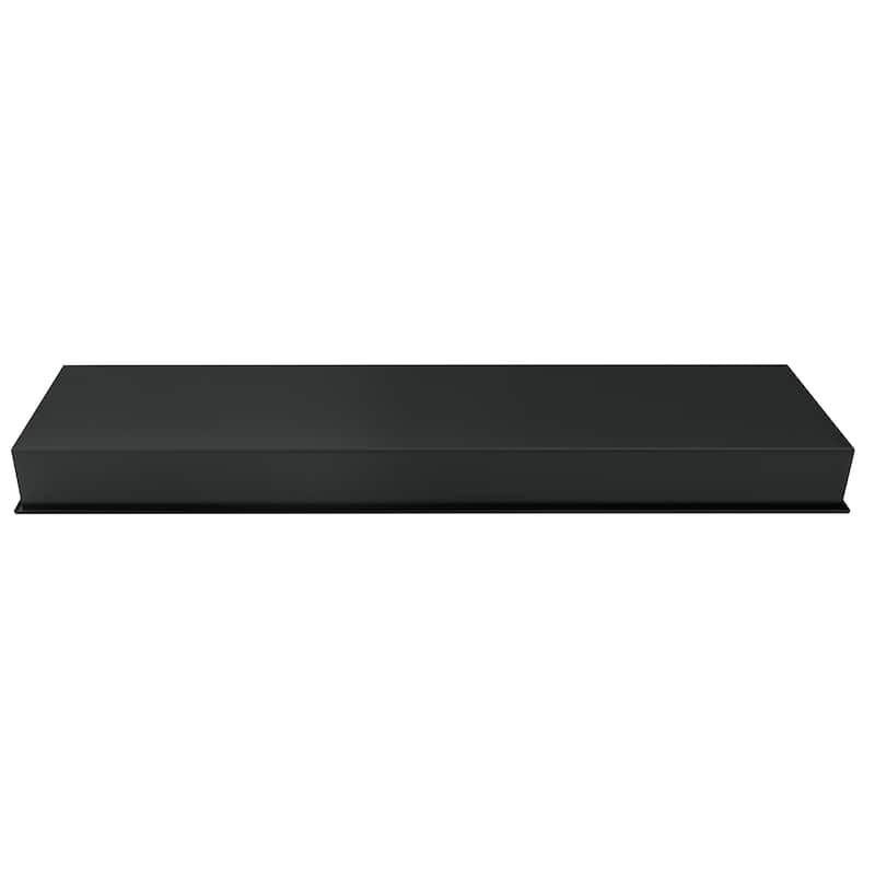 12-in x 48-in Ultra-thin Frame Recessed Stainless Steel Shower Niche Matte Black
