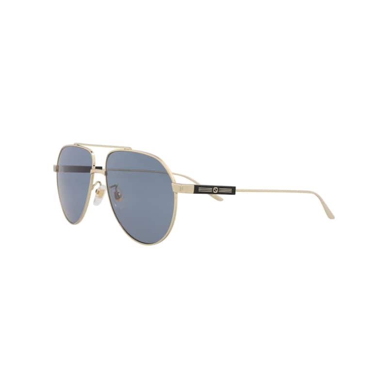 Gucci Aviator-Frame Metal Sunglasses