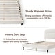 preview thumbnail 5 of 58, Furniture of America Gail Modern White Boucle Adjustable Queen-Size Platform Bed