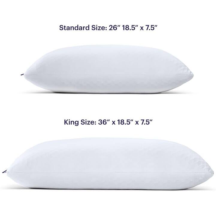 Purple - Freeform Modern Adjustable Pillow with Honeycomb GelFlex® Grid and MicroFlex™ Moon Foam Support - White - King