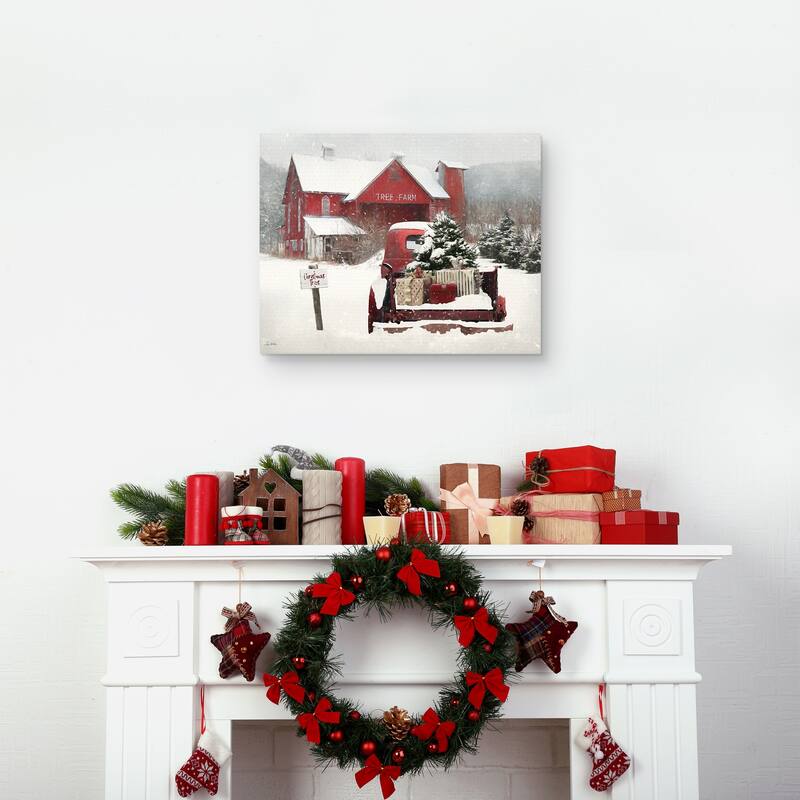 Tree Farm Christmas by Lori Deiter Canvas Art Print