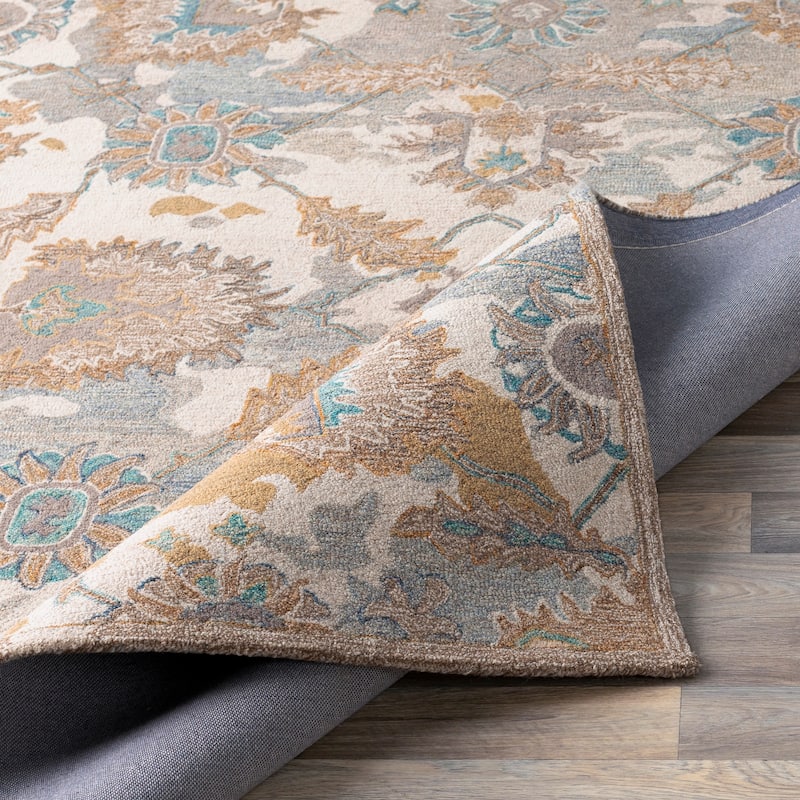Canute Distressed Vintage Handmade Wool Area Rug