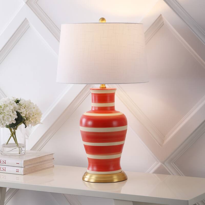 Julia 29" Ceramic LED Table Lamp, by JONATHAN Y