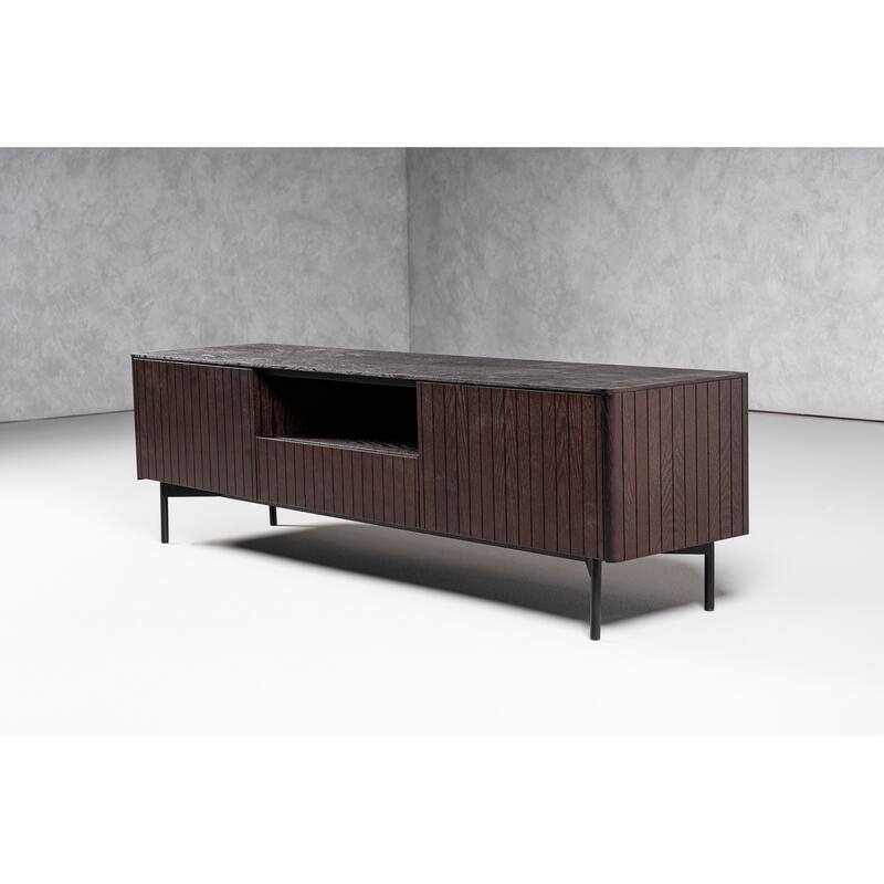 Modrest Calhoun Modern Smoked Ash TV Stand