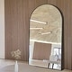 preview thumbnail 1 of 74, Modern Arched Full Length Aluminum Alloy Floor Mirror Standing Mirror 71x32 - Black