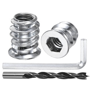 Threaded Inserts for Wood, Hex Drive Threaded Insert Nuts for Furniture ...