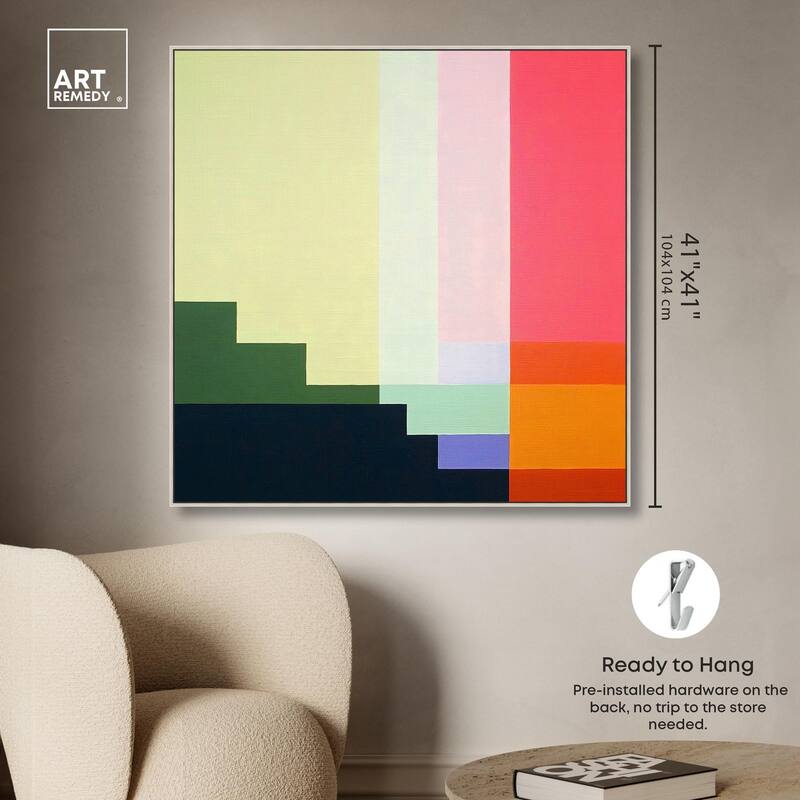 Rectilinear Rhapsody III Canvas by Art Remedy