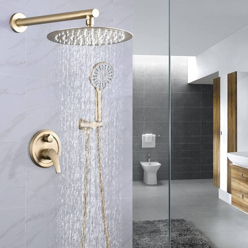 ​10 Inch High Pressure Rain Shower and 5 Spray Handheld Combo​