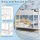 preview thumbnail 9 of 22, Costway Twin Over Twin Bunk Bed Solid Wood Bed Frame with Ladder