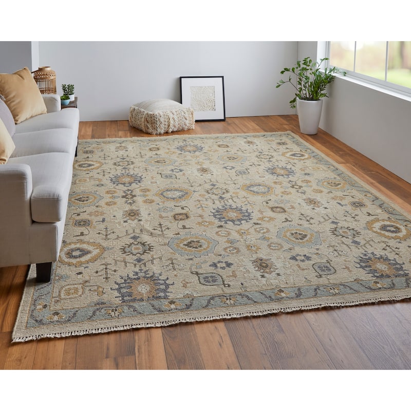 Grand Bazaar Aleska Hand Knotted Oriental Traditional Area Rug
