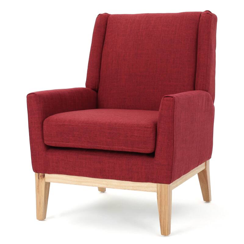 Aurla Mid-century Upholstered Accent Chair by Christopher Knight Home - 27.50" L x 28.50" W x 36.50" H