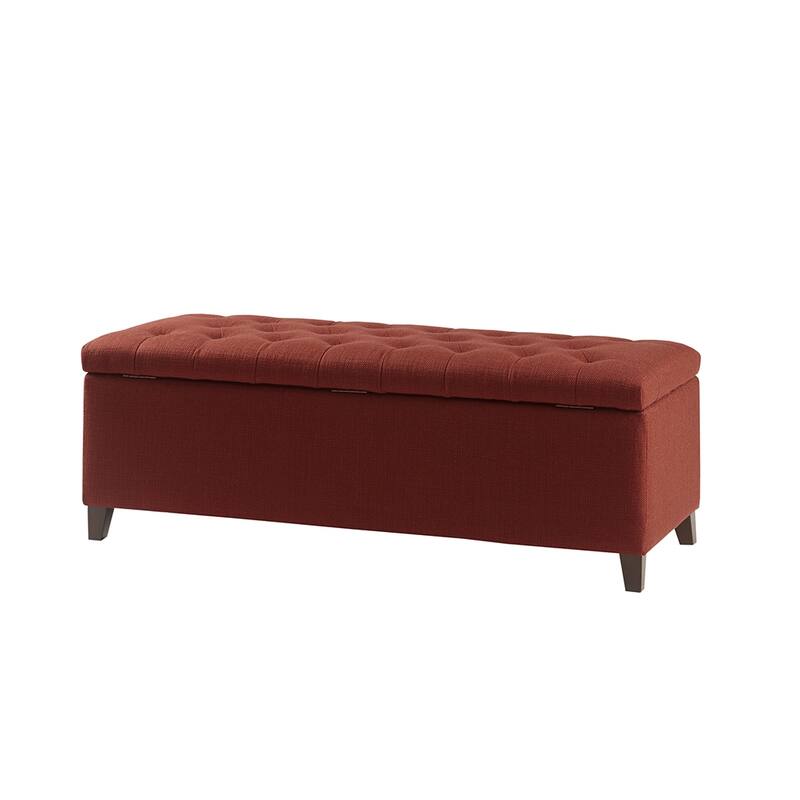 Versatile Mid-Century Modern Upholstered Tufted Storage Bench - Ideal for Chic Spaces