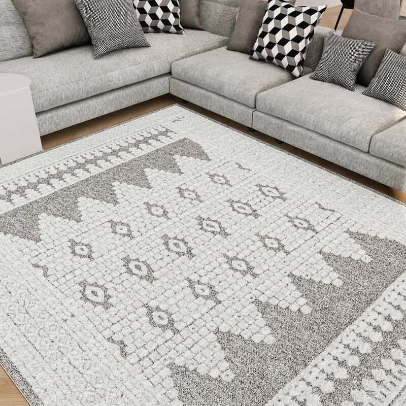 Monique Moroccan Diamond Indoor Area Rug