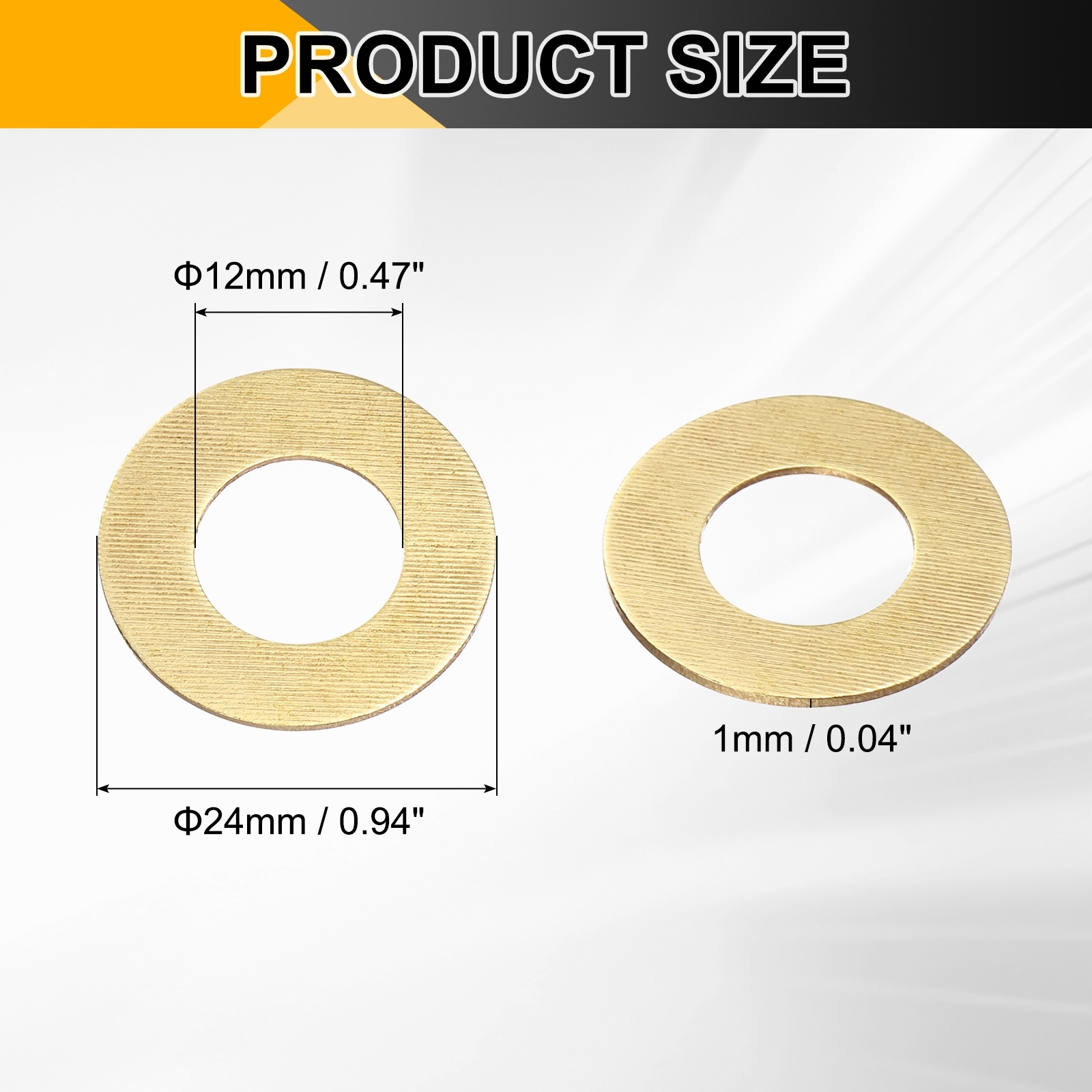 Flat Washer, Brass Sealing Washers for Screws Bolt