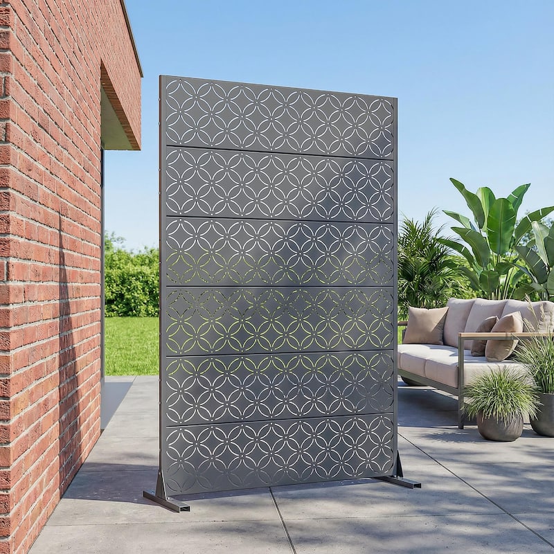 Palace Metal Privacy Screen Panel Free Standing