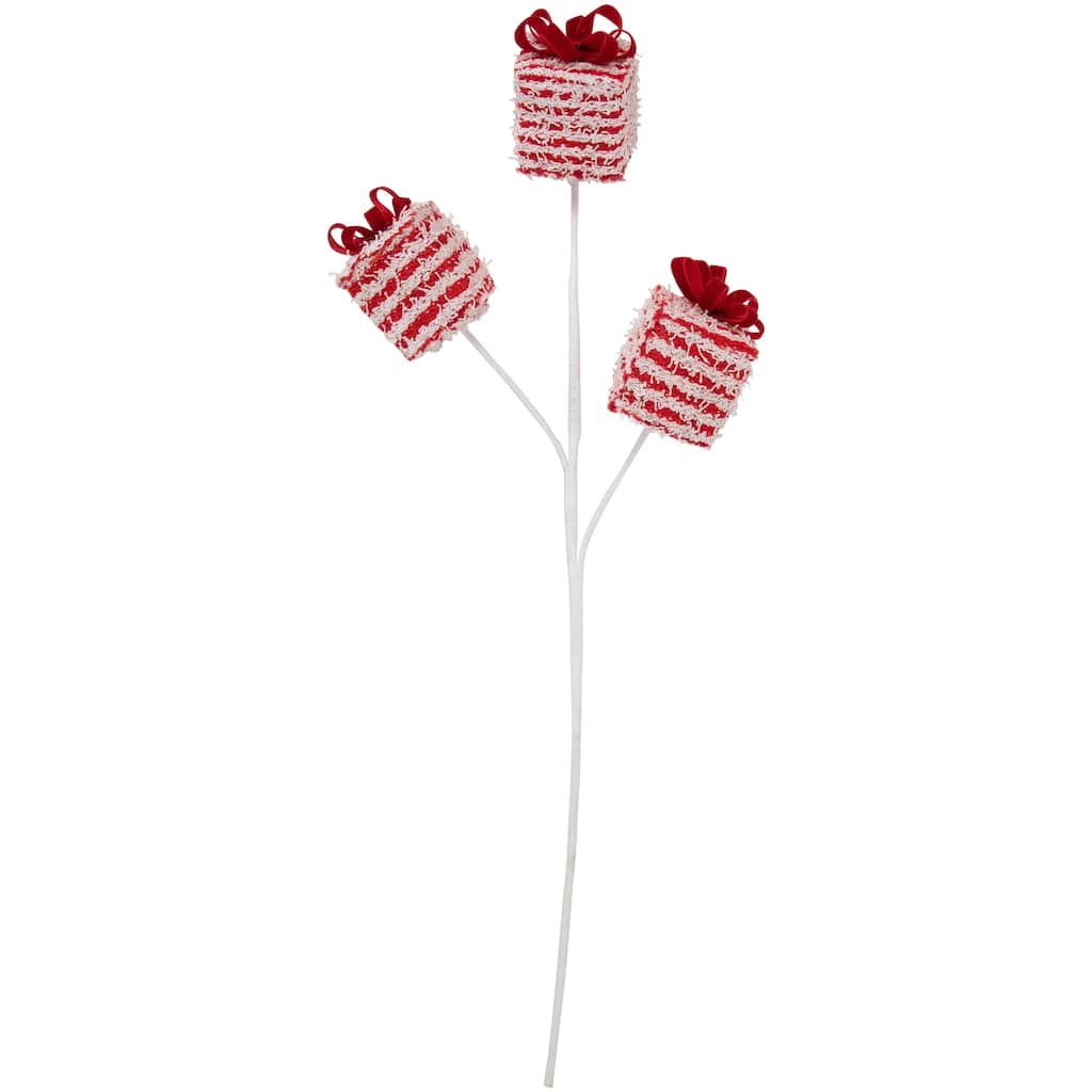 26" Candy Cane Gift Boxes Decorative Christmas Spray