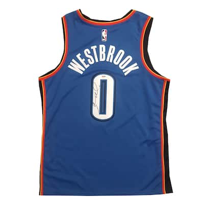 Russell Westbrook Autographed Swingman Signed Basketball Jersey PSA DNA COA 1 - 8'6" x 11'6"
