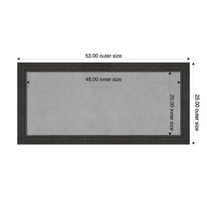 Amanti Art Attic Aged Black Framed - 53 x 25 in - Attic Aged Black
