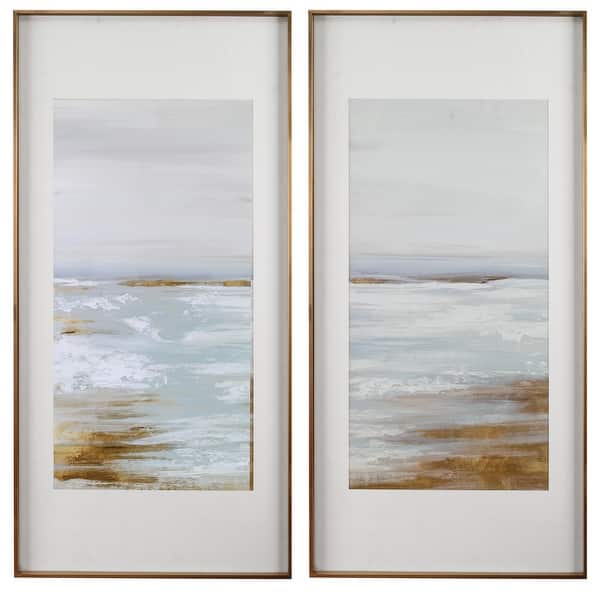 slide 2 of 6, Uttermost Coastline Framed Prints (Set of 2)