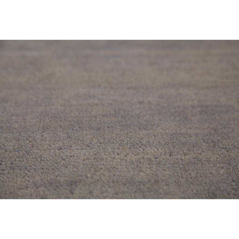 Gray Modern Gabbeh Oriental Area Rug Handmade Wool Carpet - 5'0" x 6'6"