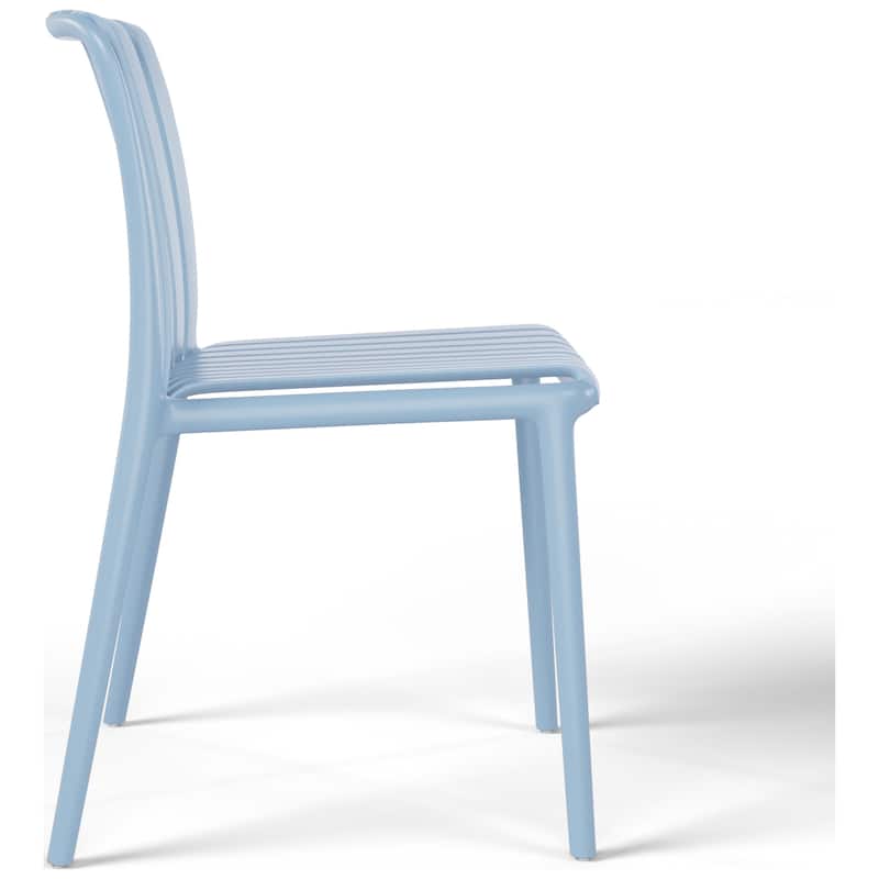 Frond and Form Outdoor Stacking Dining Side Chair (Set of 2)