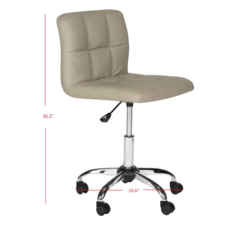 SAFAVIEH Regena Black Desk Chair - 18.3" x 21.9" x 31.5" - 18Wx22Dx32H