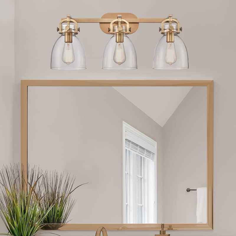 Innovations Lighting 410-3W-12-27 Newton Bell Vanity Newton Bell 3