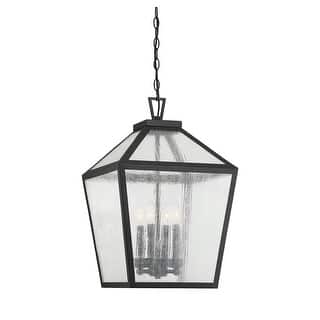 Savoy House Woodstock 4 Light 15" Wide Outdoor Taper Candle Pendant