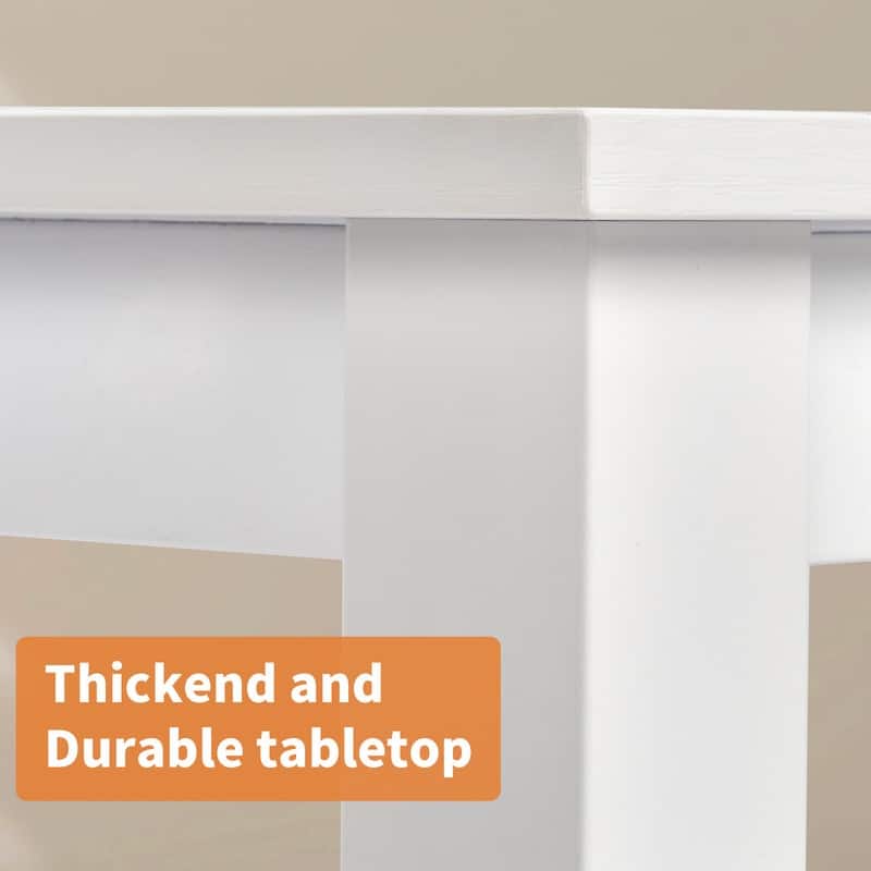 41.31" White Feet Writing Desk