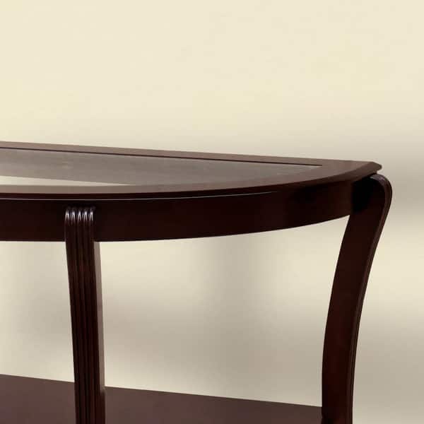 Furniture Of America Orim Contemporary Espresso Solid Wood Sofa Table Overstock 14158731